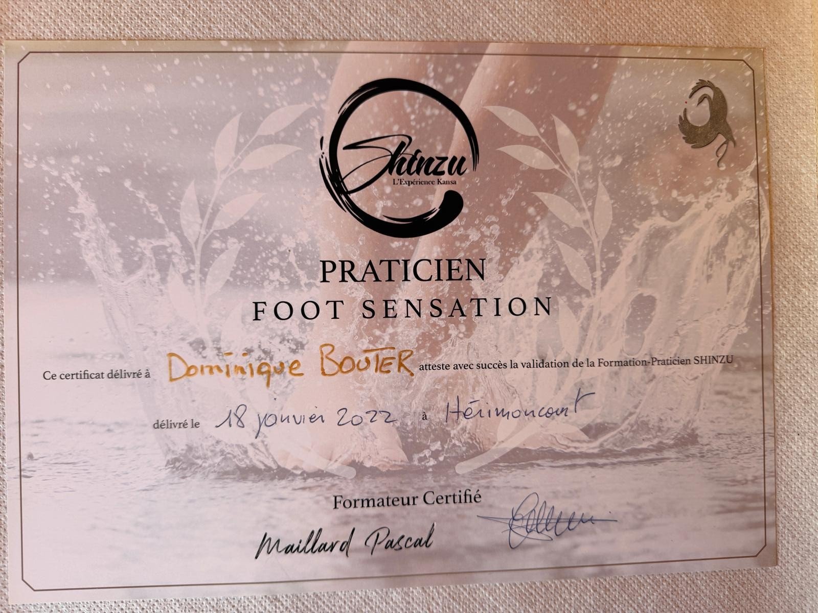 Diplôme, Shinzu Foot Sensation